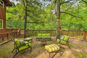 Lush Eureka Springs Cabin with Fire Pit and Yard!